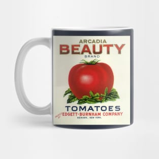 Vintage Arcadia Beauty Fruit Crate Label Mug